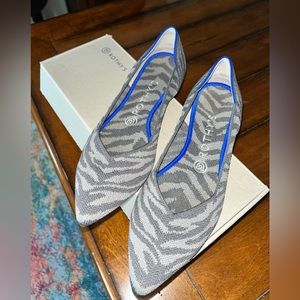 Grey Zebra Rothy’s Flats